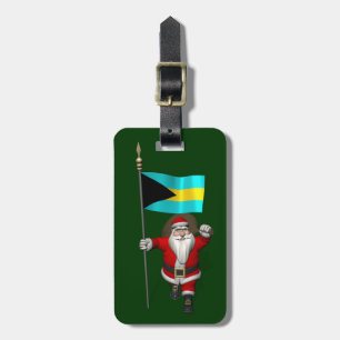 Der Weihnachtsmann mit dem Ende der Bahamas Gepäckanhänger