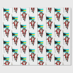 Der Weihnachtsmann mit dem Ende der Bahamas Geschenkpapier