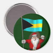 Der Weihnachtsmann mit dem Ende der Bahamas Magnet (Vorderseite/Rückseite)
