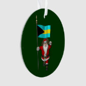 Der Weihnachtsmann mit dem Ende der Bahamas Ornament (Vorderseite)