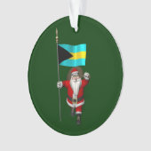 Der Weihnachtsmann mit dem Ende der Bahamas Ornament (Vorderseite)