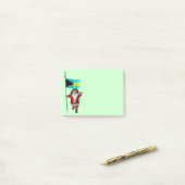 Der Weihnachtsmann mit dem Ende der Bahamas Post-it Klebezettel (Auf Schreibtisch)