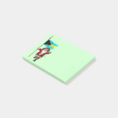 Der Weihnachtsmann mit dem Ende der Bahamas Post-it Klebezettel (angewinkelt)