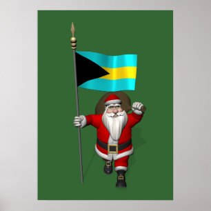 Der Weihnachtsmann mit dem Ende der Bahamas Poster
