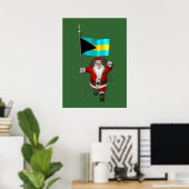 Der Weihnachtsmann mit dem Ende der Bahamas Poster (Heimbüro)