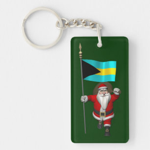 Der Weihnachtsmann mit dem Ende der Bahamas Schlüsselanhänger