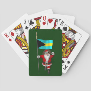 Der Weihnachtsmann mit dem Ende der Bahamas Spielkarten