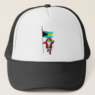 Der Weihnachtsmann mit dem Ende der Bahamas Truckerkappe