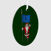 Der Weihnachtsmann mit dem Ende der europäischen G Ornament (Vorderseite)