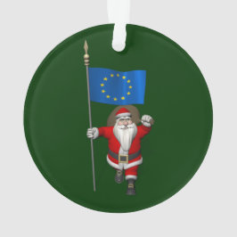 Der Weihnachtsmann mit dem Ende der europäischen G Ornament