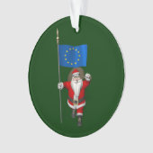 Der Weihnachtsmann mit dem Ende der europäischen G Ornament (Vorderseite)