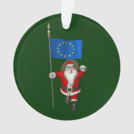 Der Weihnachtsmann mit dem Ende der europäischen G Ornament