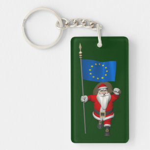 Der Weihnachtsmann mit dem Ende der europäischen G Schlüsselanhänger