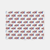 Der Weihnachtsmann mit dem Ende der Philippinen Fleecedecke (Vorderseite (Horizontal))