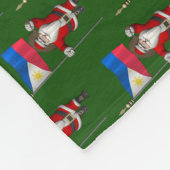 Der Weihnachtsmann mit dem Ende der Philippinen Fleecedecke (Ecke)