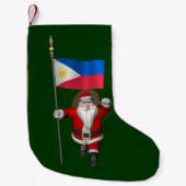 Der Weihnachtsmann mit dem Ende der Philippinen Kleiner Weihnachtsstrumpf (Vorderseite)