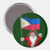 Der Weihnachtsmann mit dem Ende der Philippinen Magnet (Vorderseite/Rückseite)