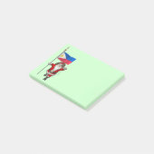 Der Weihnachtsmann mit dem Ende der Philippinen Post-it Klebezettel (angewinkelt)