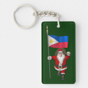 Der Weihnachtsmann mit dem Ende der Philippinen Schlüsselanhänger