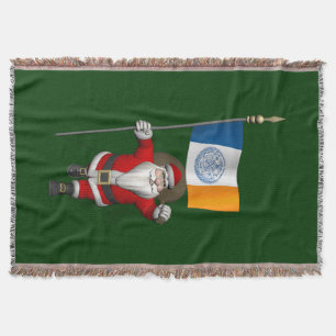 Der Weihnachtsmann mit dem Ende der Stadt New York Decke