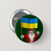 Der Weihnachtsmann mit dem Ende der Ukraine Button (Vorne & Hinten)