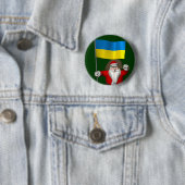 Der Weihnachtsmann mit dem Ende der Ukraine Button (Beispiel)