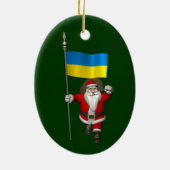 Der Weihnachtsmann mit dem Ende der Ukraine Keramikornament (Hinten)