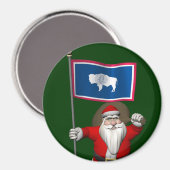 Der Weihnachtsmann mit dem Ende der Wyoming Magnet (Vorderseite/Rückseite)