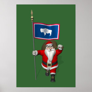 Der Weihnachtsmann mit dem Ende der Wyoming Poster