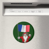 Der Weihnachtsmann mit dem Ende Frankreichs Magnet (In Situ (Geschirrspüler))