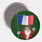 Der Weihnachtsmann mit dem Ende Frankreichs Magnet (Vorderseite/Rückseite)