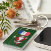 Der Weihnachtsmann mit dem Ende Frankreichs Schlüsselanhänger (Vorderseite rechts)