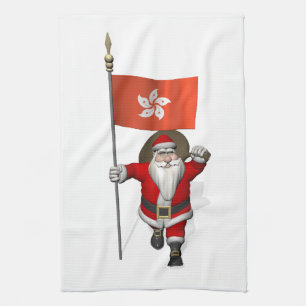 Der Weihnachtsmann mit dem Ende Hongkongs Küchentuch