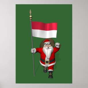 Der Weihnachtsmann mit dem Ende Indonesiens Poster
