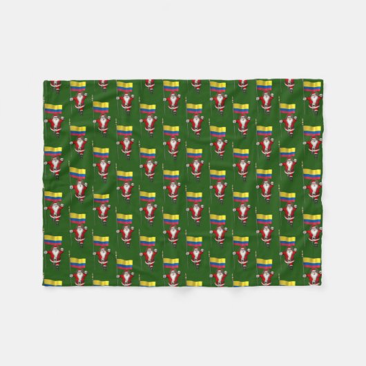 Der Weihnachtsmann mit dem Ende Kolumbiens Fleecedecke (Vorderseite (Horizontal))