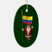 Der Weihnachtsmann mit dem Ende Kolumbiens Keramik Ornament (Rechts)