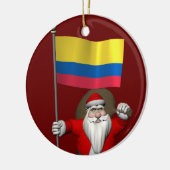 Der Weihnachtsmann mit dem Ende Kolumbiens Keramik Ornament (Links)