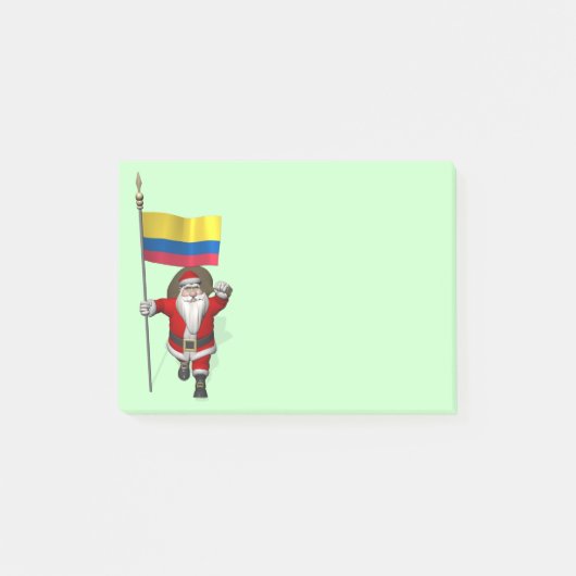 Der Weihnachtsmann mit dem Ende Kolumbiens Post-it Klebezettel (Vorderseite)