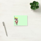Der Weihnachtsmann mit dem Ende Kolumbiens Post-it Klebezettel (Büro)
