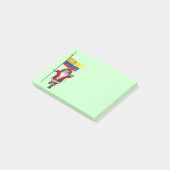 Der Weihnachtsmann mit dem Ende Kolumbiens Post-it Klebezettel (angewinkelt)
