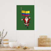 Der Weihnachtsmann mit dem Ende Kolumbiens Poster (Küche)