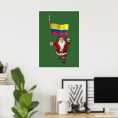 Der Weihnachtsmann mit dem Ende Kolumbiens Poster (Heimbüro)