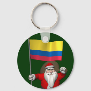 Der Weihnachtsmann mit dem Ende Kolumbiens Schlüsselanhänger