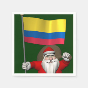 Der Weihnachtsmann mit dem Ende Kolumbiens Serviette