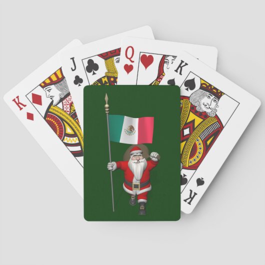 Der Weihnachtsmann mit dem Ende Mexikos Spielkarten (Rückseite)
