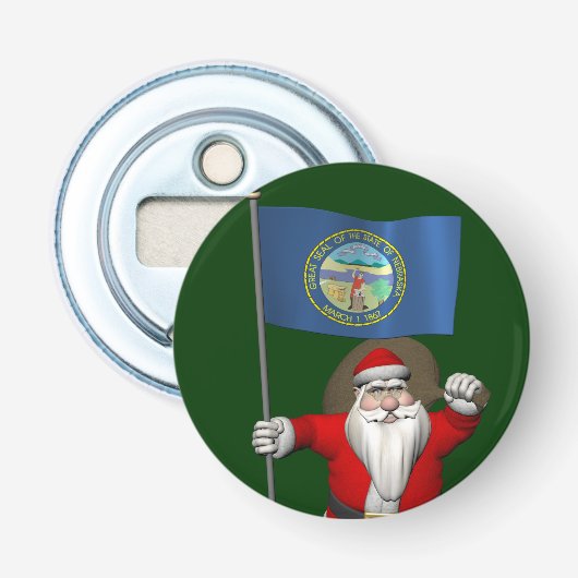 Der Weihnachtsmann mit dem Ende Nebraskas Flaschenöffner (Vorderseite)