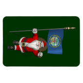Der Weihnachtsmann mit dem Ende Nebraskas Magnet (Horizontal)