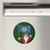 Der Weihnachtsmann mit dem Ende Nebraskas Magnet (In Situ (Geschirrspüler))