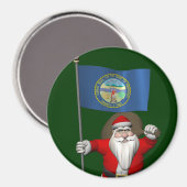 Der Weihnachtsmann mit dem Ende Nebraskas Magnet (Vorderseite/Rückseite)