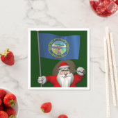 Der Weihnachtsmann mit dem Ende Nebraskas Serviette (Beispiel)
